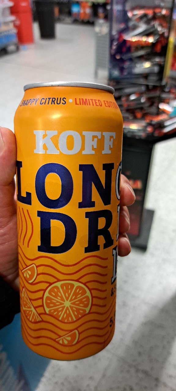 KOFF Long Drink Snappy Citrus, Finland