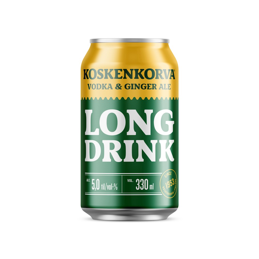 Koskenkorva Long Drink Vodka & Ginger Ale, Finland