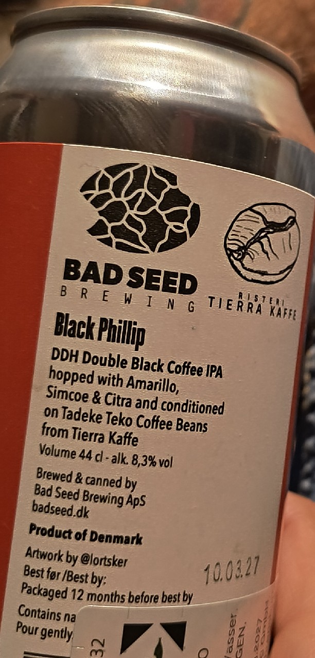 Black Phillip, Bad Seed Brewing