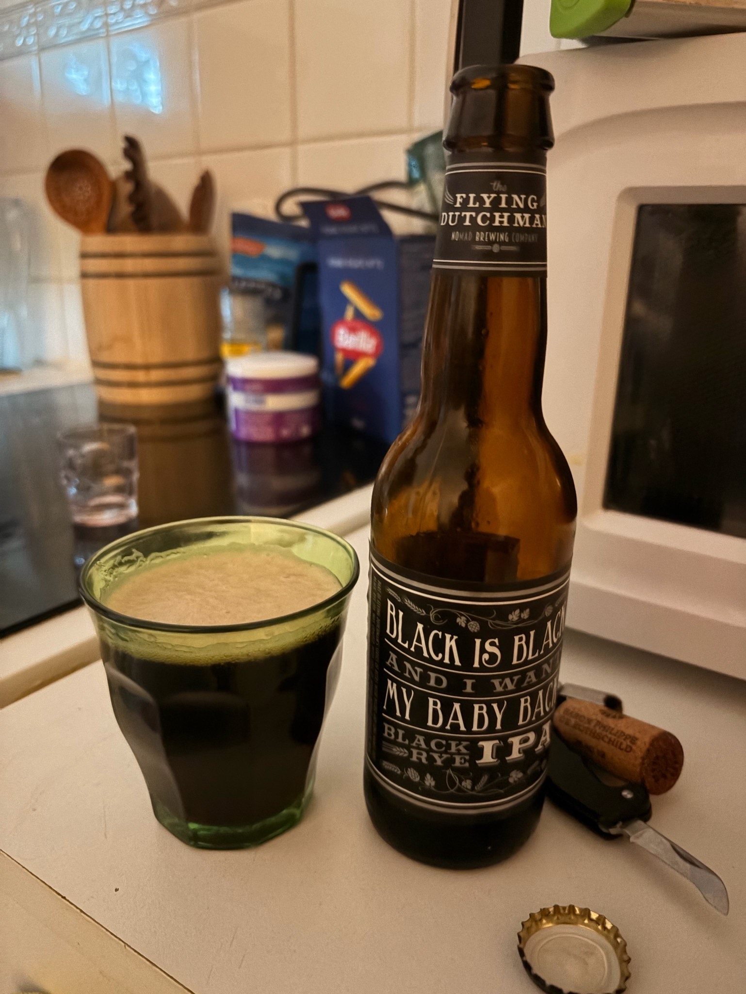 Black Is Black and I Want My Baby Back Black Rye IPA, The Flying Dutchman Nomad Brewing Company