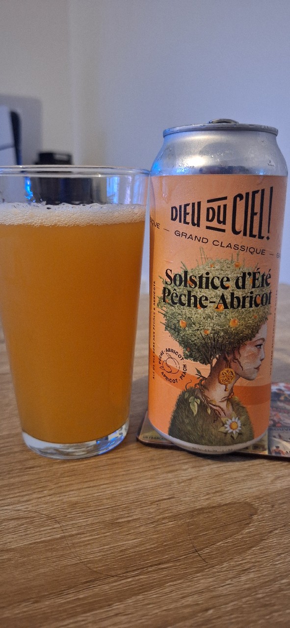 Solstice d'été pêche abricot, Brasserie Dieu du Ciel!