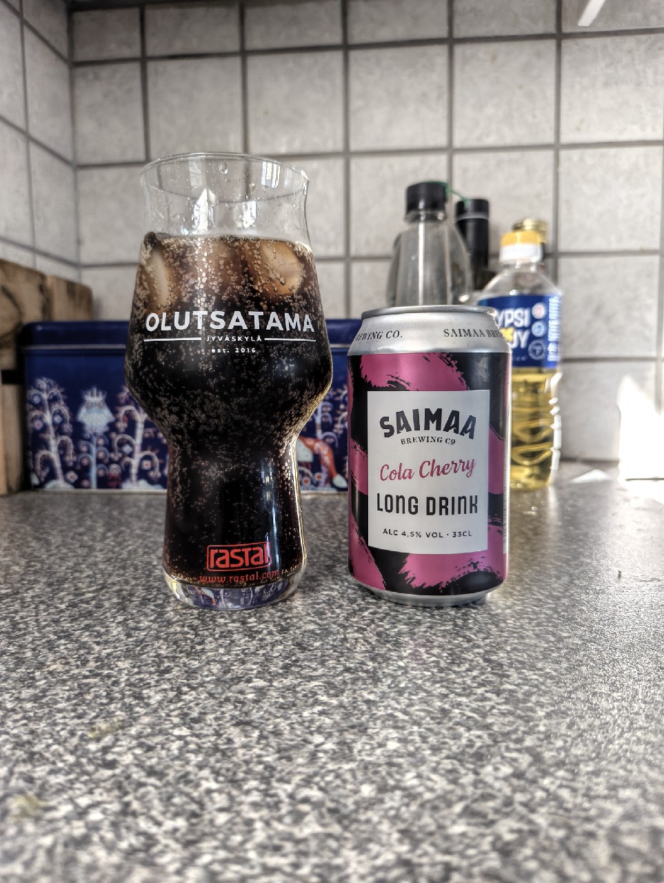 Saimaa Cola Cherry long drink, Finland