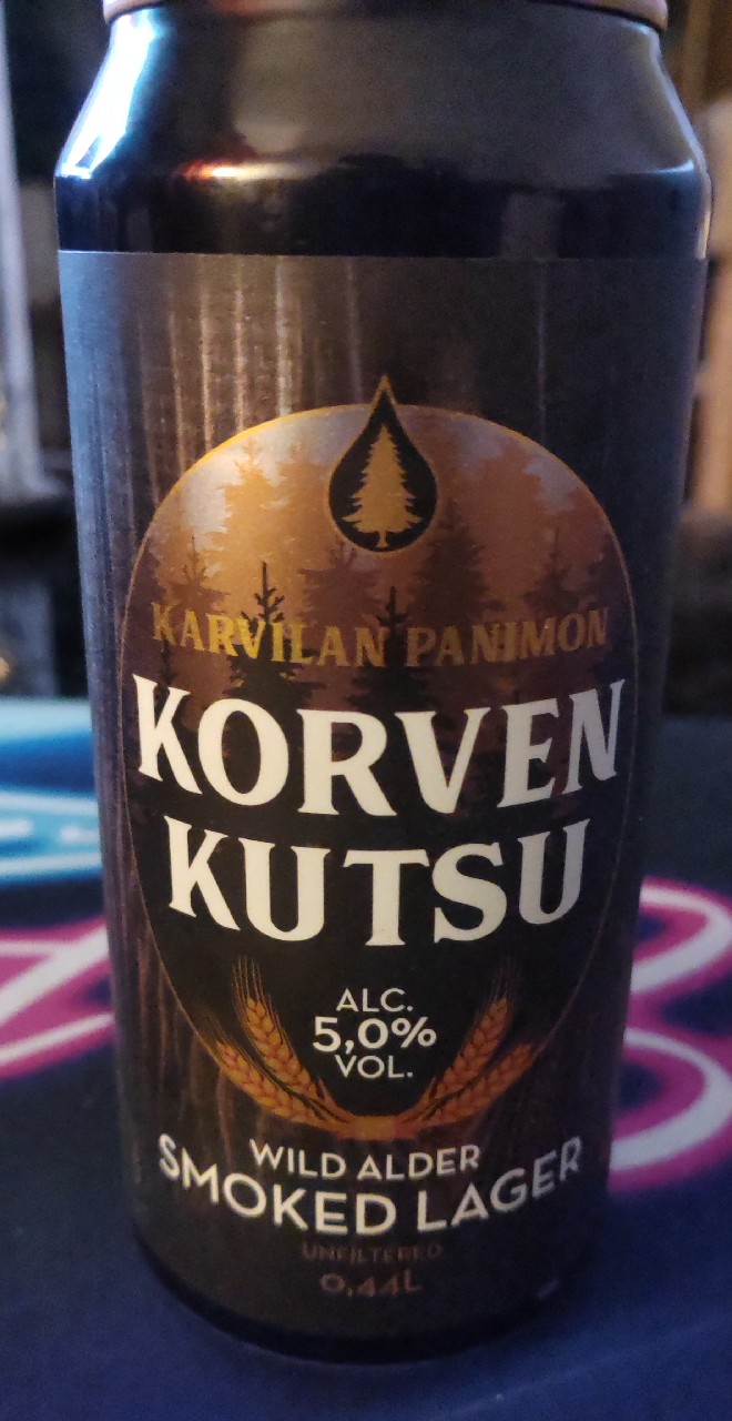 Korven Kutsu Wild Alder Smoked Lager, Karvilan Panimo