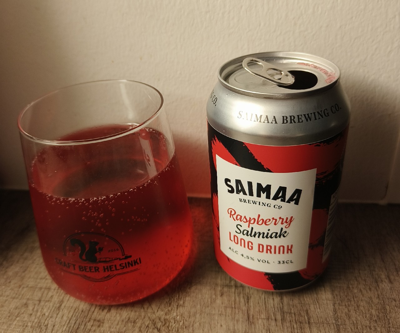 Raspberry Salmiak Long Drink, Finland