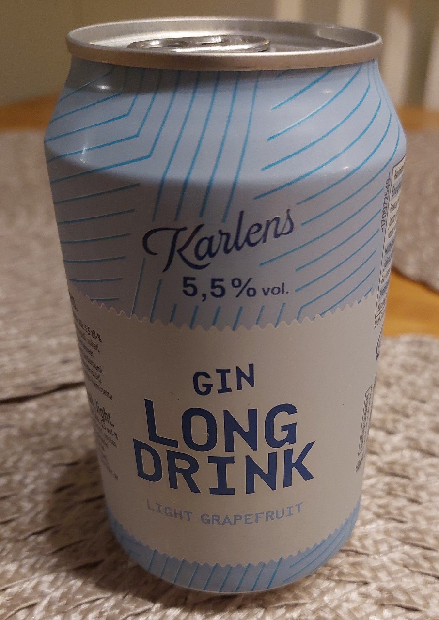 Karlens Gin Long Drink Light Grape, Lidl Suomi