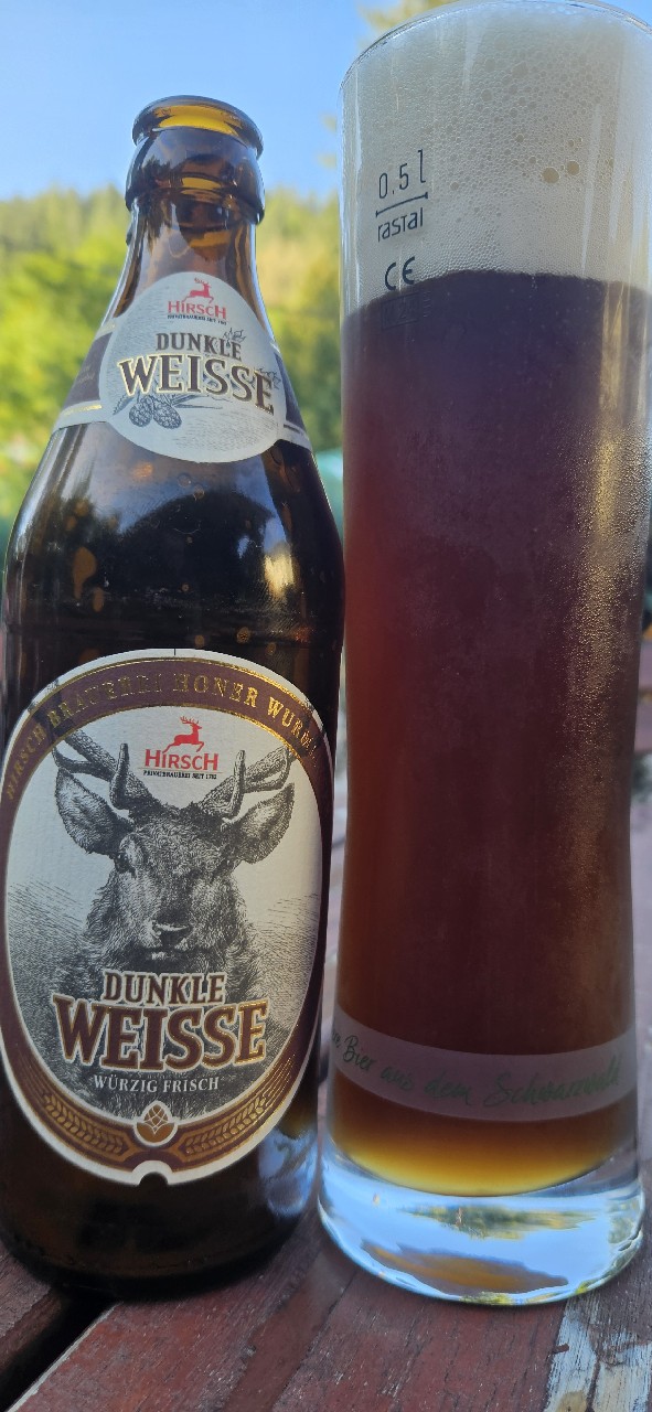 Hirsch Weisse Hefe Dunkel, Hirschbrauerei Ergenzingen