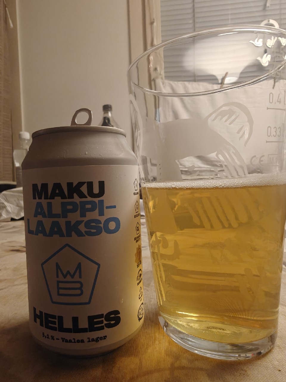 Alppilaakson Helles Lager, Maku Brewing