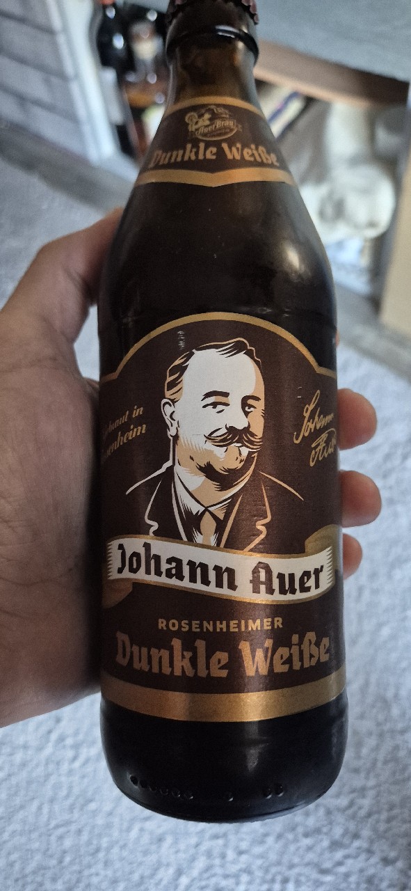 Johann Auer Rosenheimer Dunkle Weiße, Auerbräu Rosenheimer Spezialitätenbrauerei (Paulaner Brauerei)