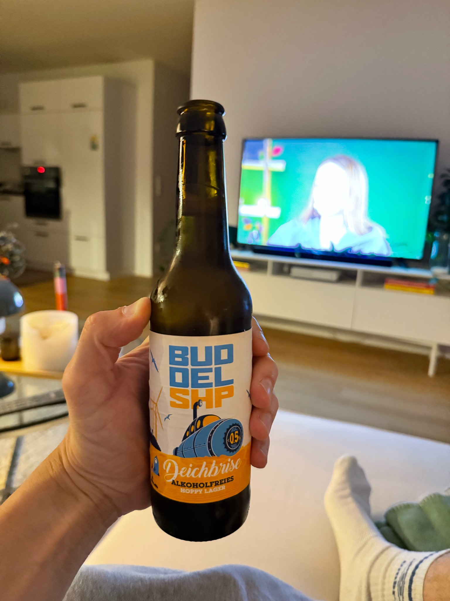 Buddel SHP Deichbrise alkoholfreies Hoppy Lager, Buddelship Brauerei