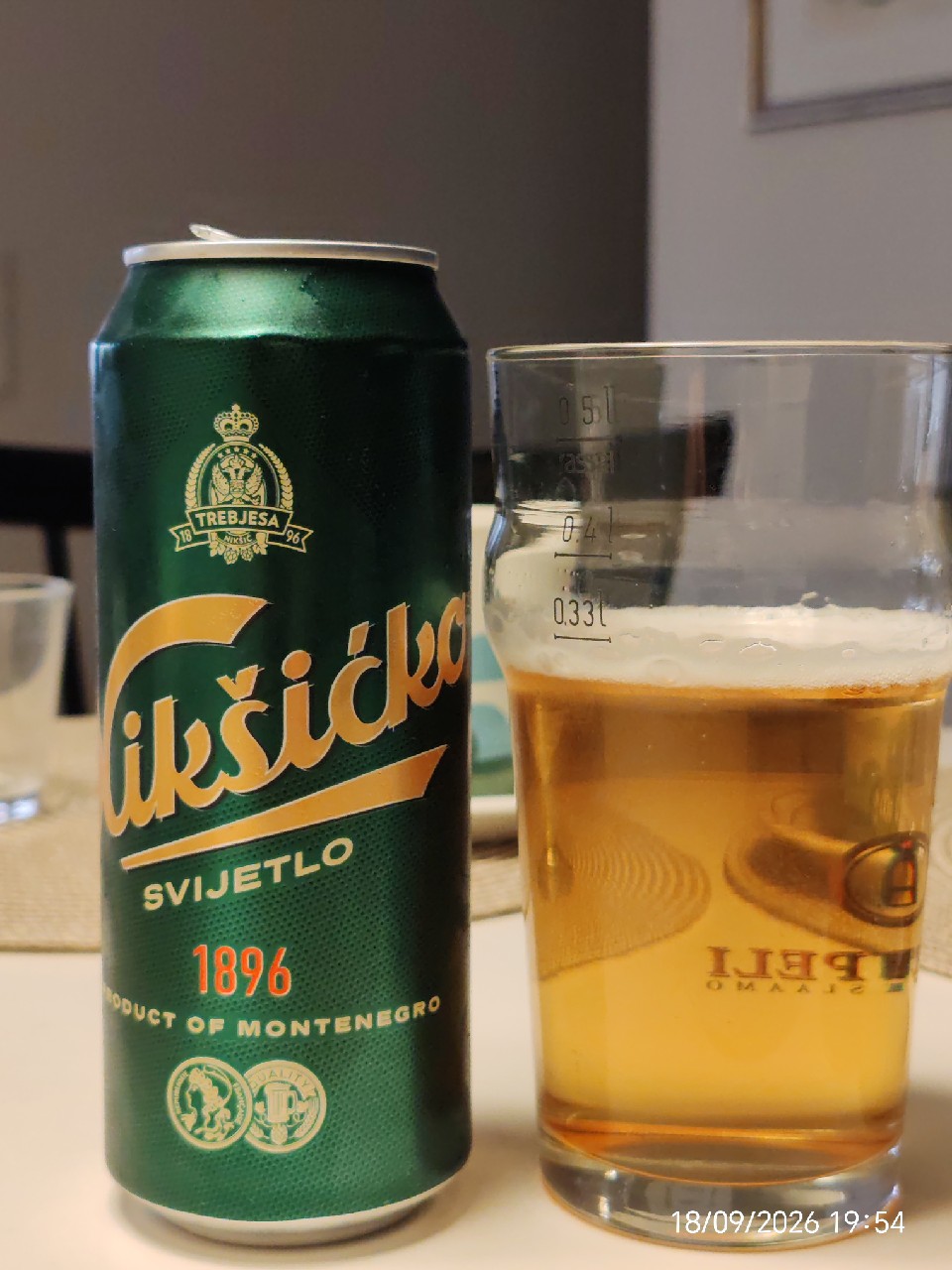 Nikšićko Svijetlo Pivo, Trebjesa Brewery (MolsonCoors)
