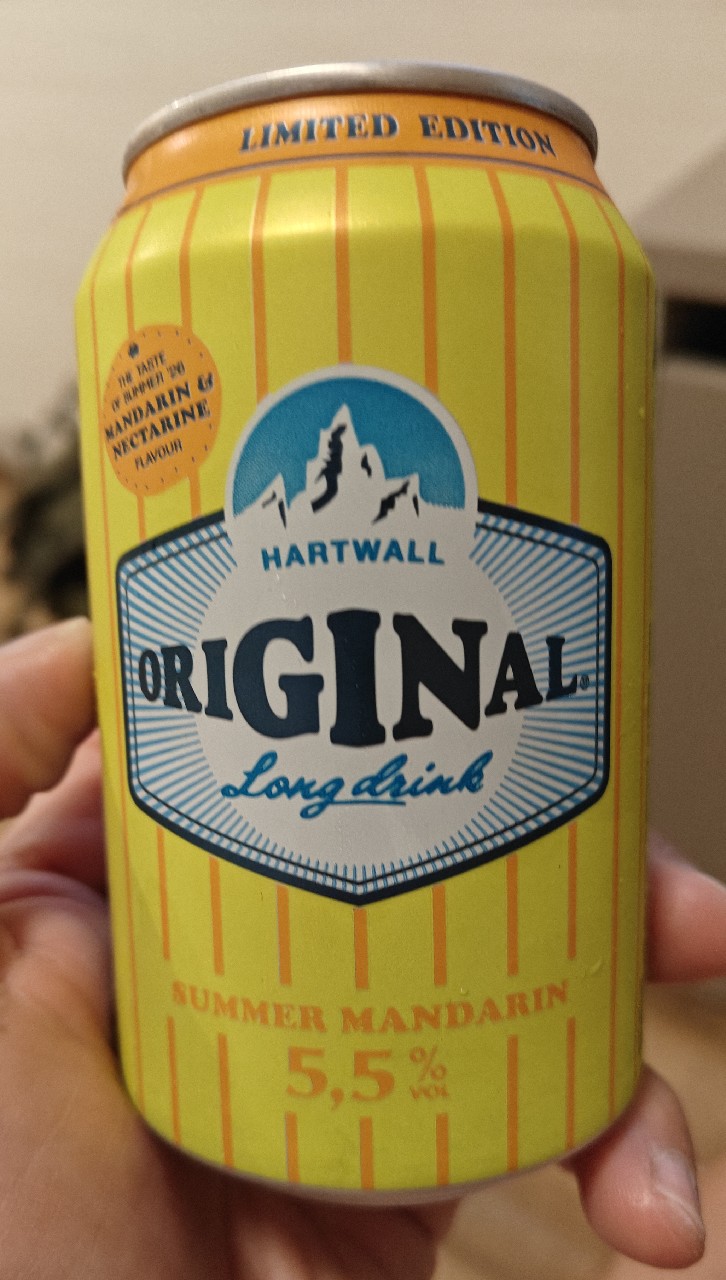 Original Long Drink Summer Mandarin, Hartwall (Royal Unibrew)