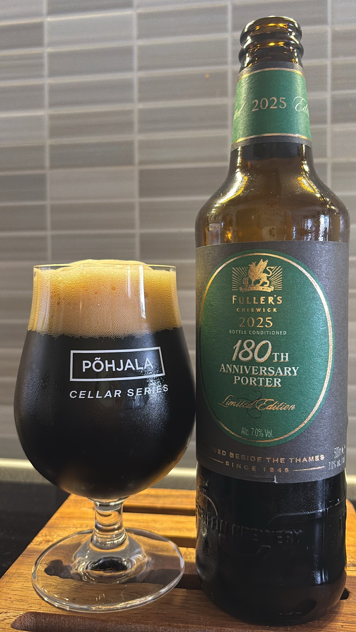 180th Anniversary Porter, Fuller's Griffin Brewery (Asahi Breweries)