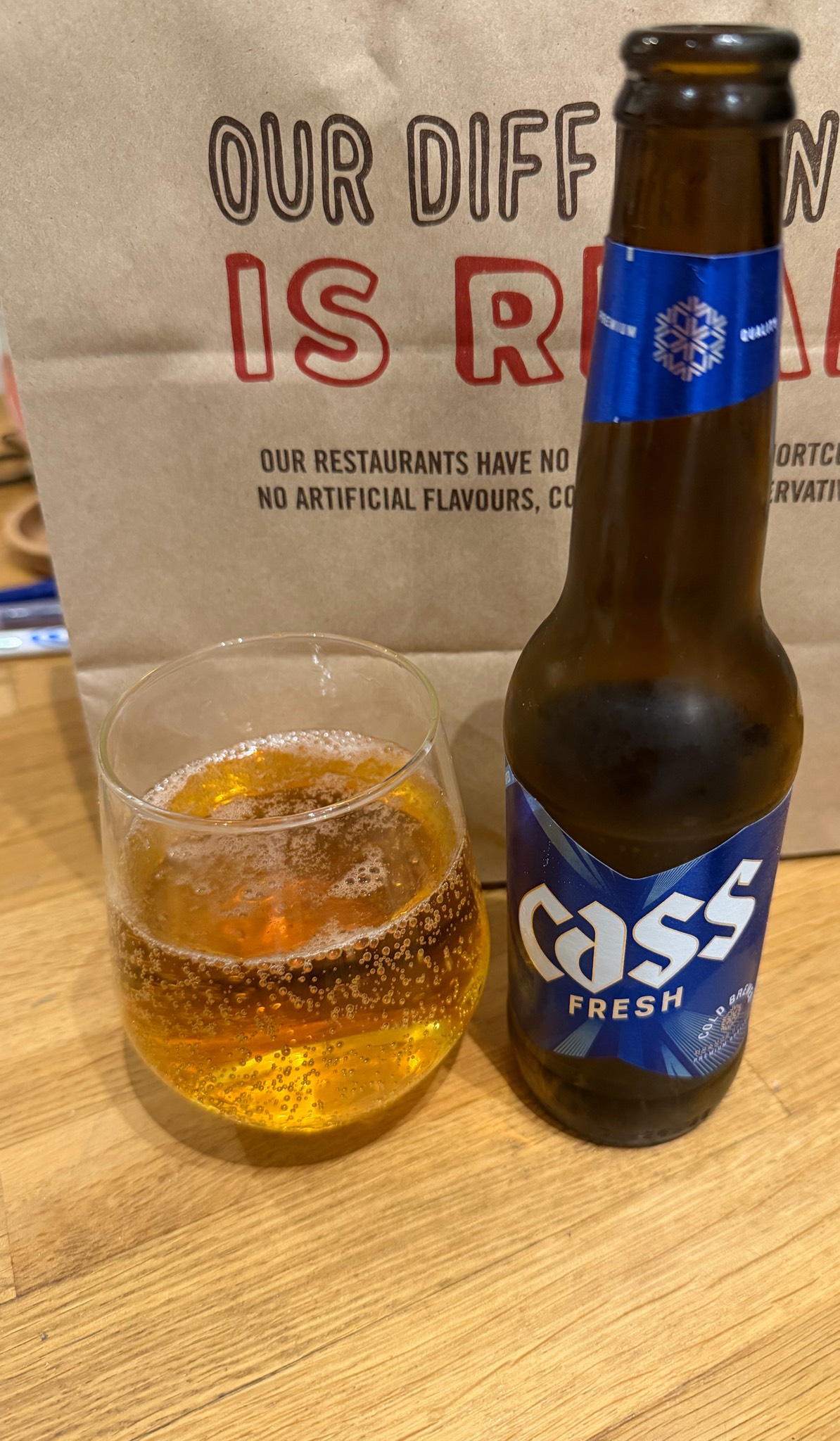 Cass Fresh, Oriental Brewery (AB-InBev)