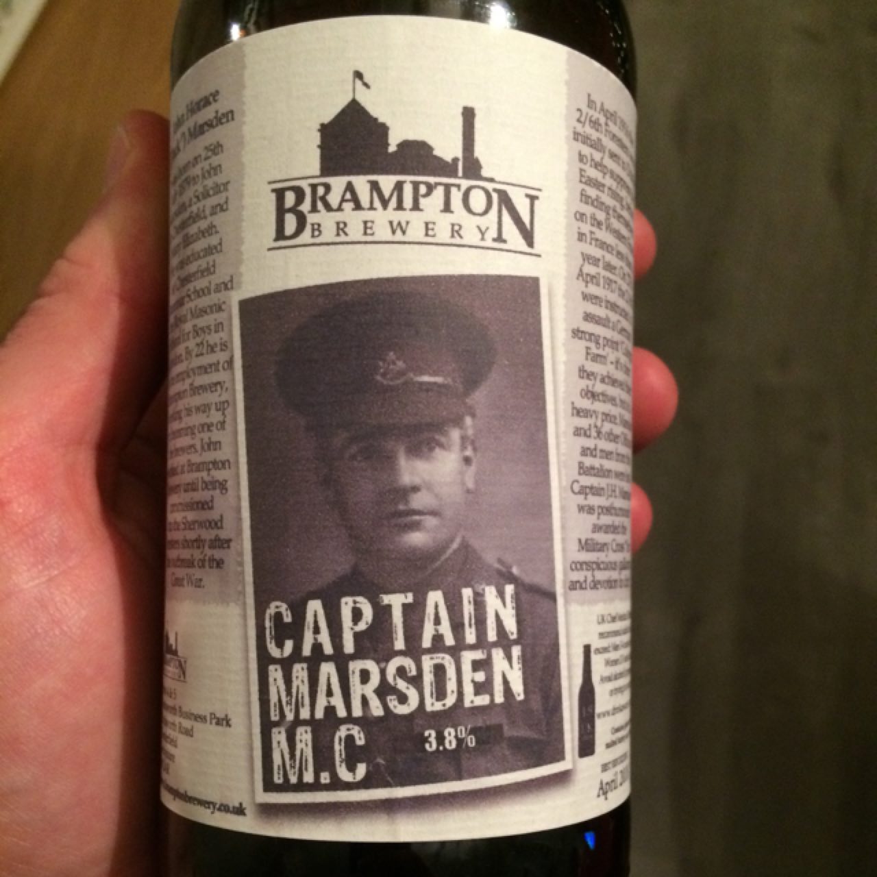 Captain Marsden M.C., England