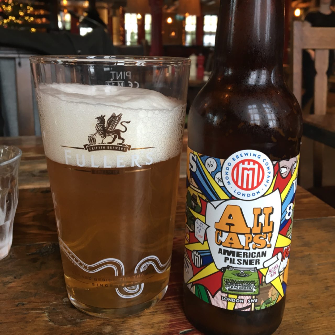 All Caps American Pilsner, England